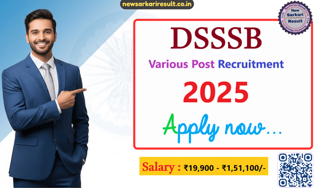 DSSSB Vacancy 2025 (615 Post) Image