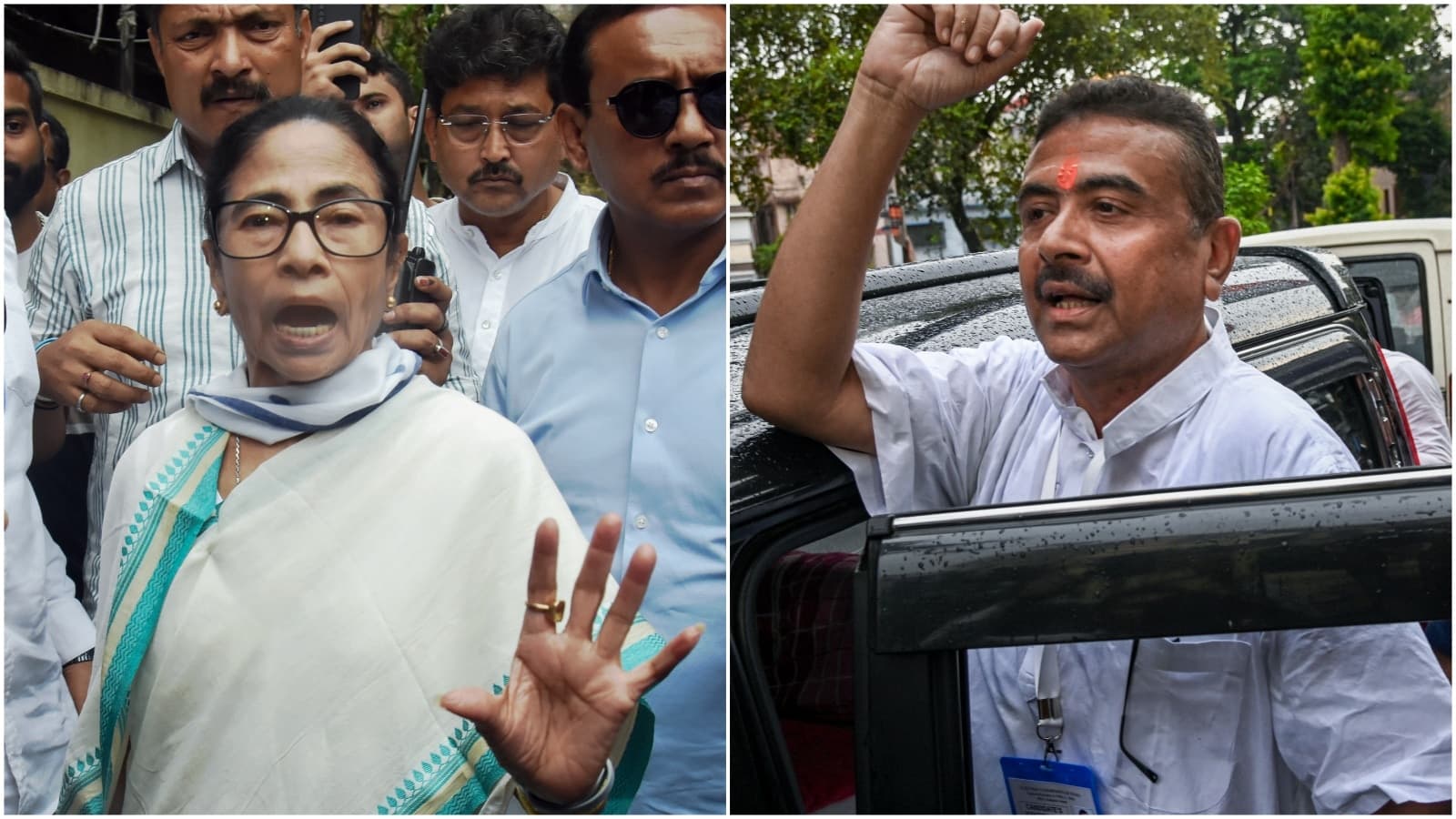 Mamata Banerjee, Suvendu Adhikari at same spot during Bengal voting: ‘Why is she roaming here?’
