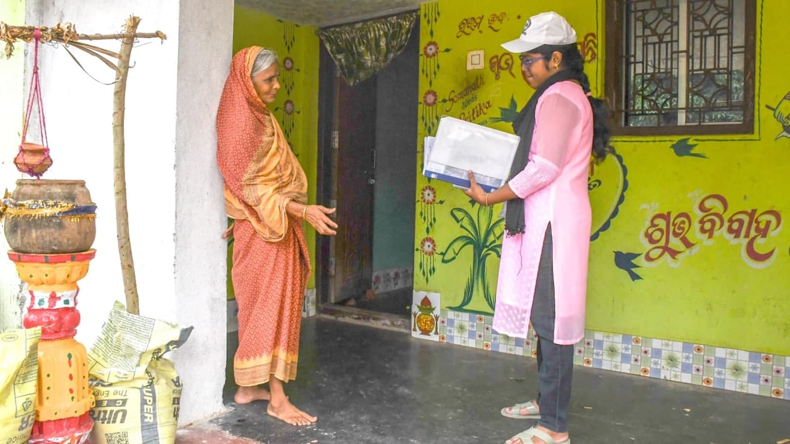 Two water bottles, ORS packets and a cap: How a Census enumerator is racing the sun in Odisha