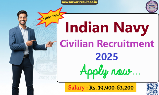 Indian Navy Civilian Recruitment-- Last date Today Image