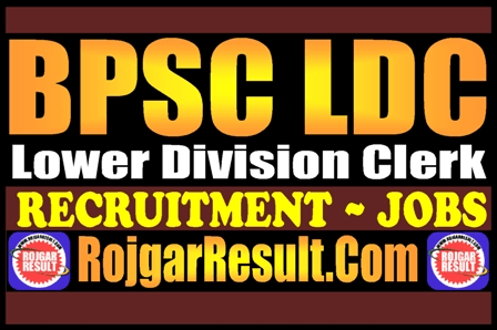BPSC LDC Lower Division Clerk Online Form 2025 Image